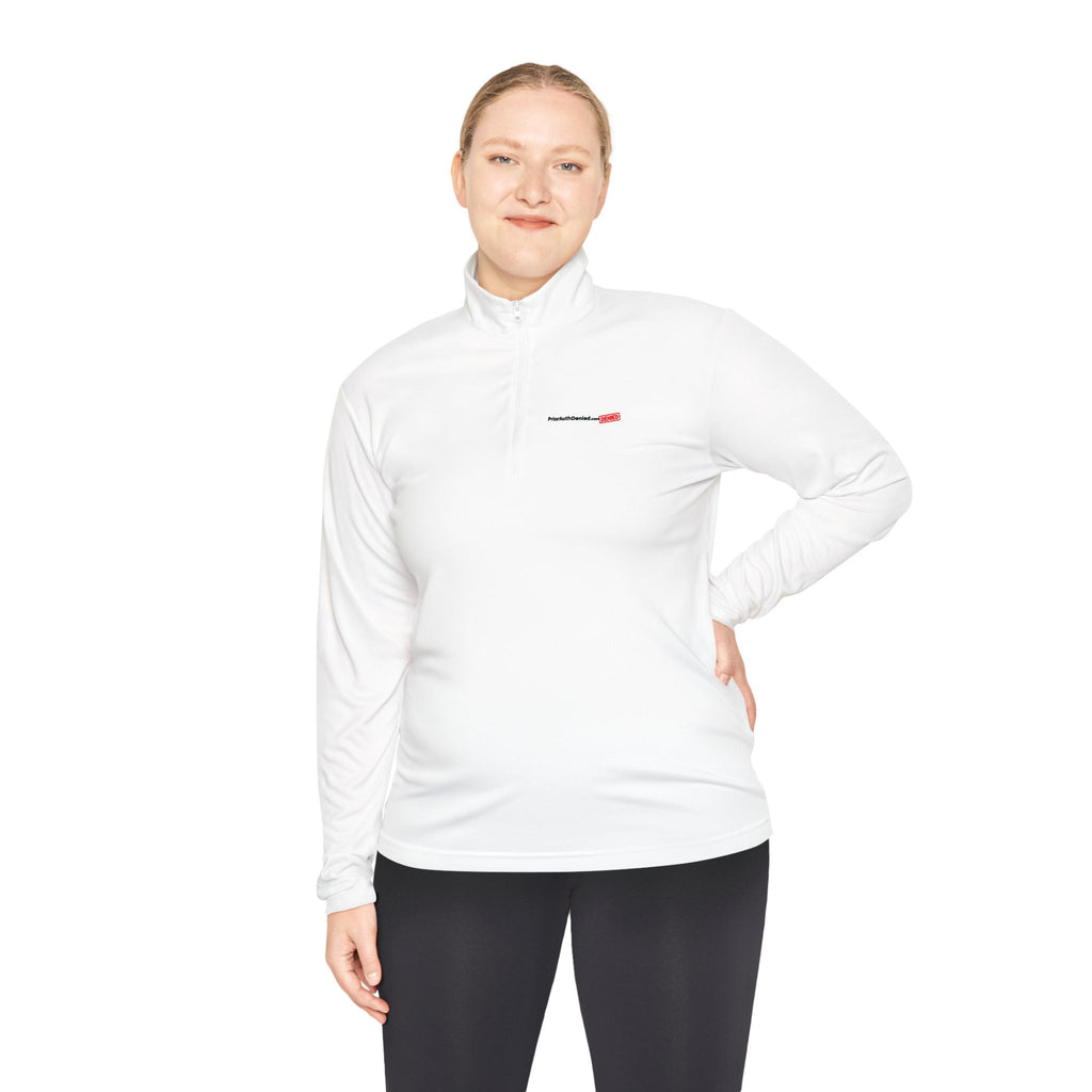 Quarter-Zip Pullover — "Documented. Escalated. Ignored." Minimalist Safety Logo