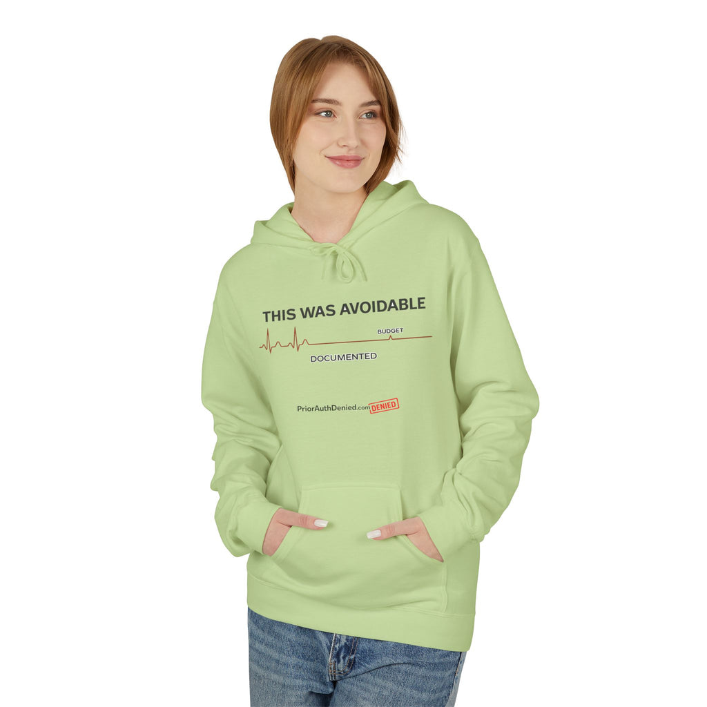 This Was Avoidable Hoodie Pullover with EKG Design