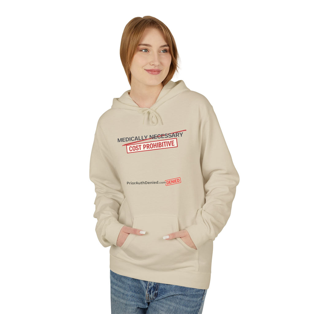 Hoodie — “Medically Necessary” Graphic Fleece Hoodie