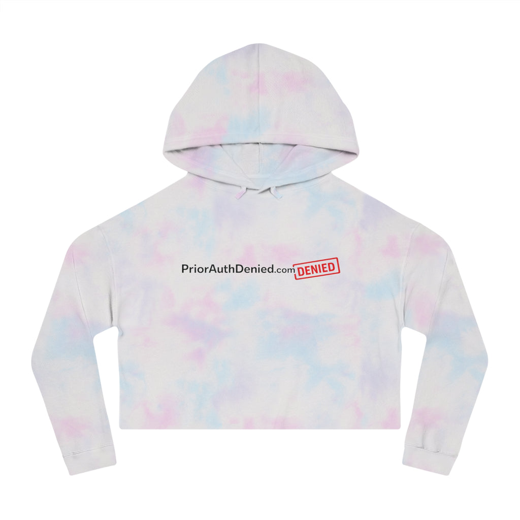 Cropped Hoodie — PriorAuthDenied.com “DENIED” Logo Women’s Crop Sweatshirt