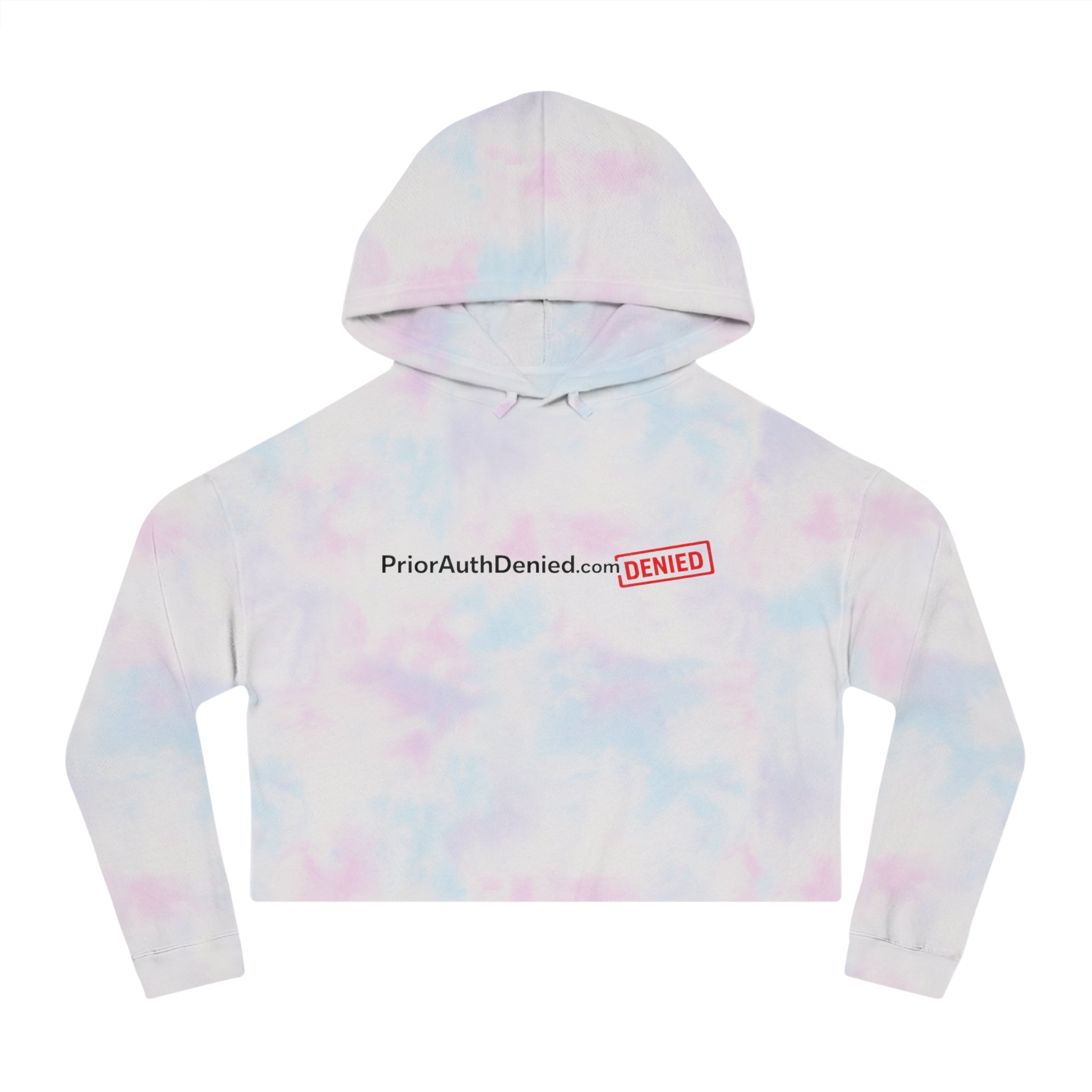 Cropped Hoodie — PriorAuthDenied.com “DENIED” Logo Women’s Crop Sweatshirt