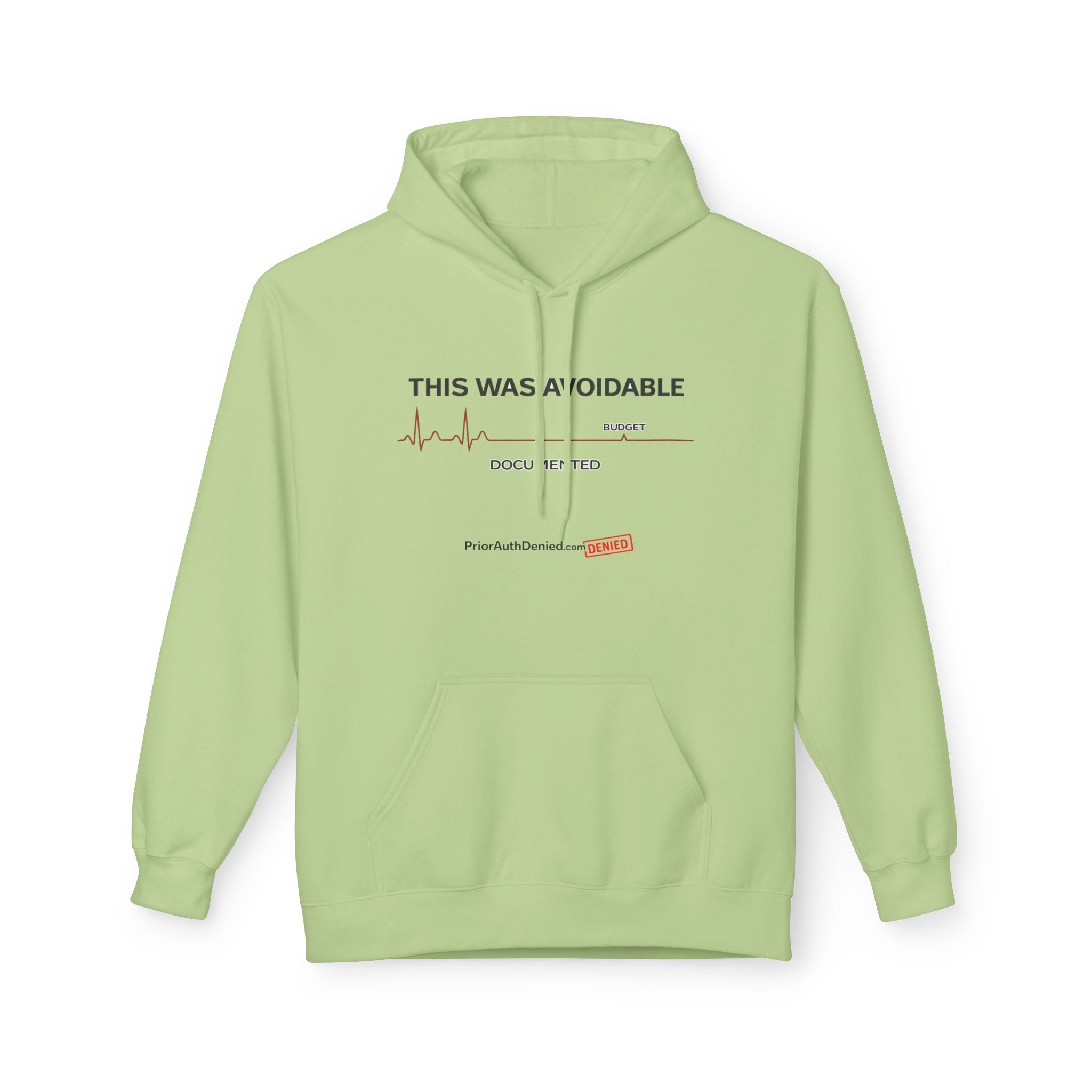 This Was Avoidable Hoodie Pullover with EKG Design