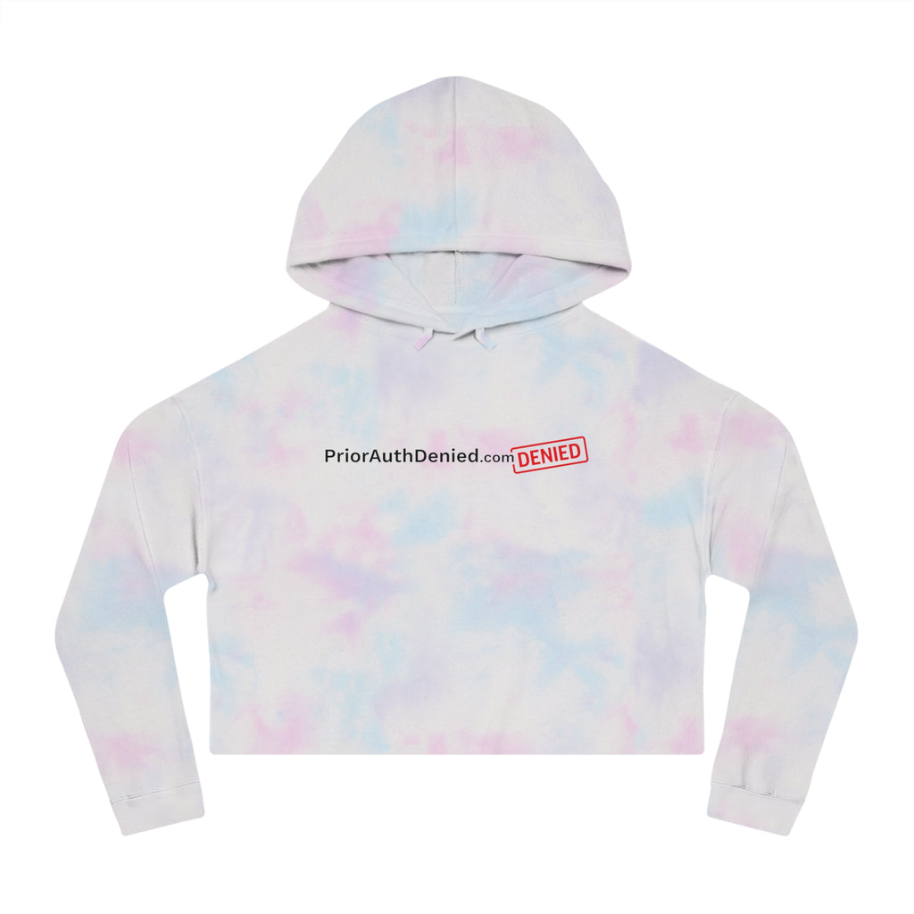 Cropped Hoodie — PriorAuthDenied.com “DENIED” Logo Women’s Crop Sweatshirt