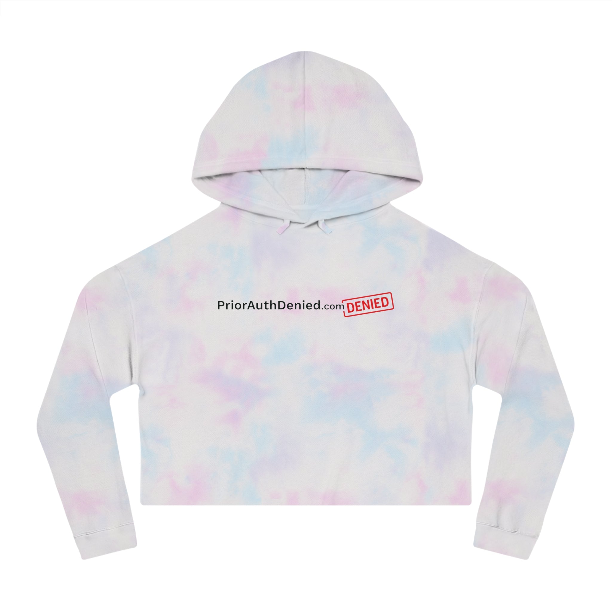 Cropped Hoodie — PriorAuthDenied.com “DENIED” Logo Women’s Crop Sweatshirt