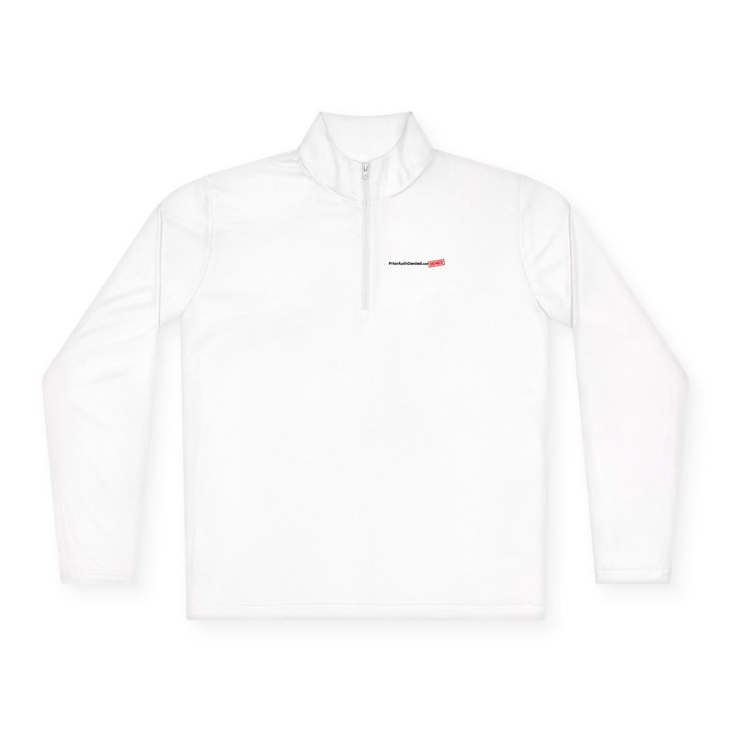 Quarter-Zip Pullover — "Documented. Escalated. Ignored." Minimalist Safety Logo