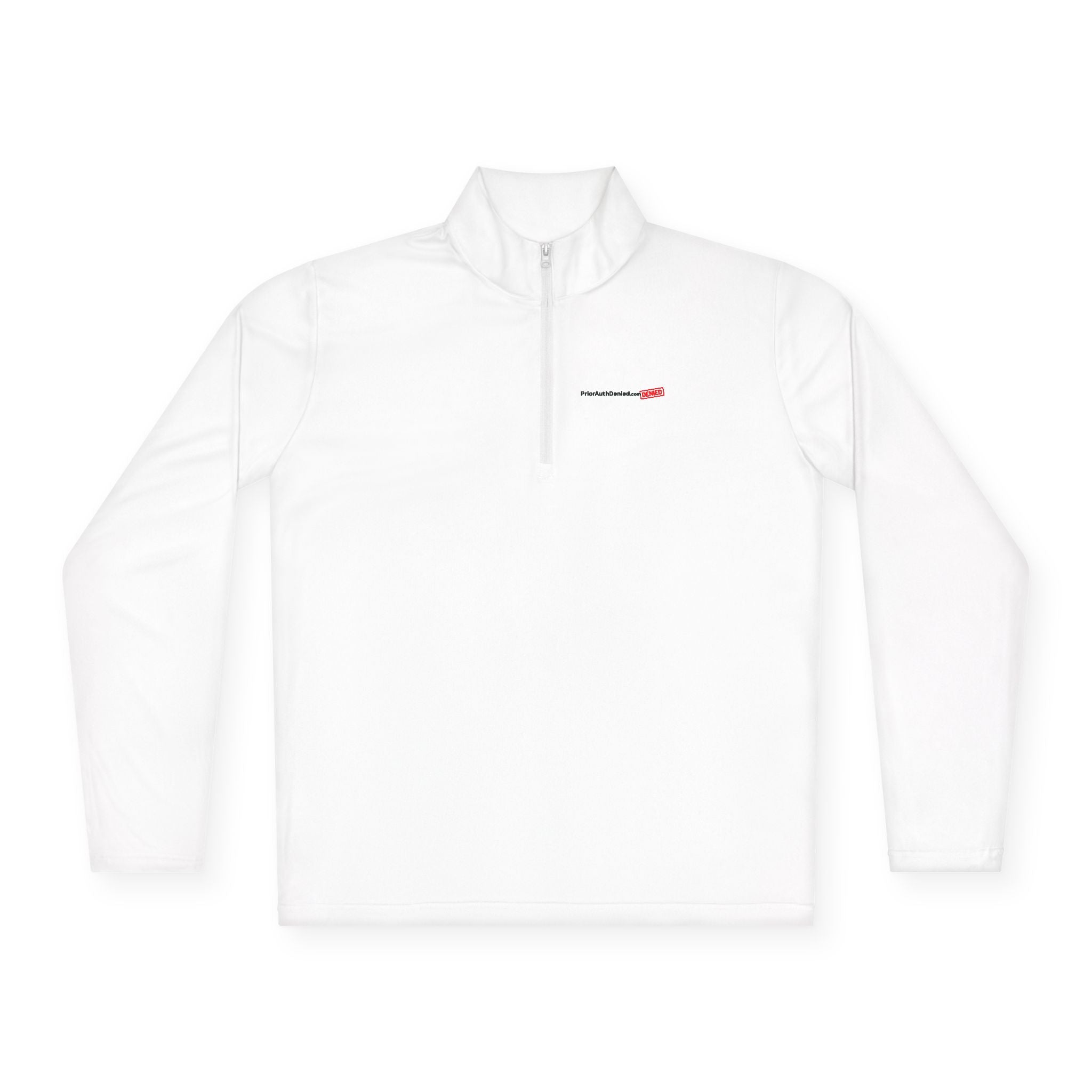 Quarter-Zip Pullover — "Documented. Escalated. Ignored." Minimalist Safety Logo